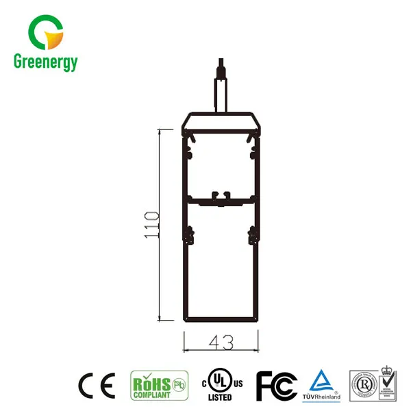 
5 year warranty 18w led linear light Tridonic driver Samsung Chip Panasonic PCB board recessed linear light 