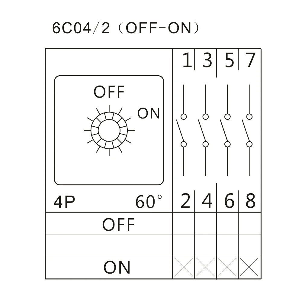 Cansen переключатель LW31B-16 OFF-на 4-полюсный автоматический поворотный кулачковый переключатель управления распределительное устройство мотора главным образом цепью и вспомогательные цепи