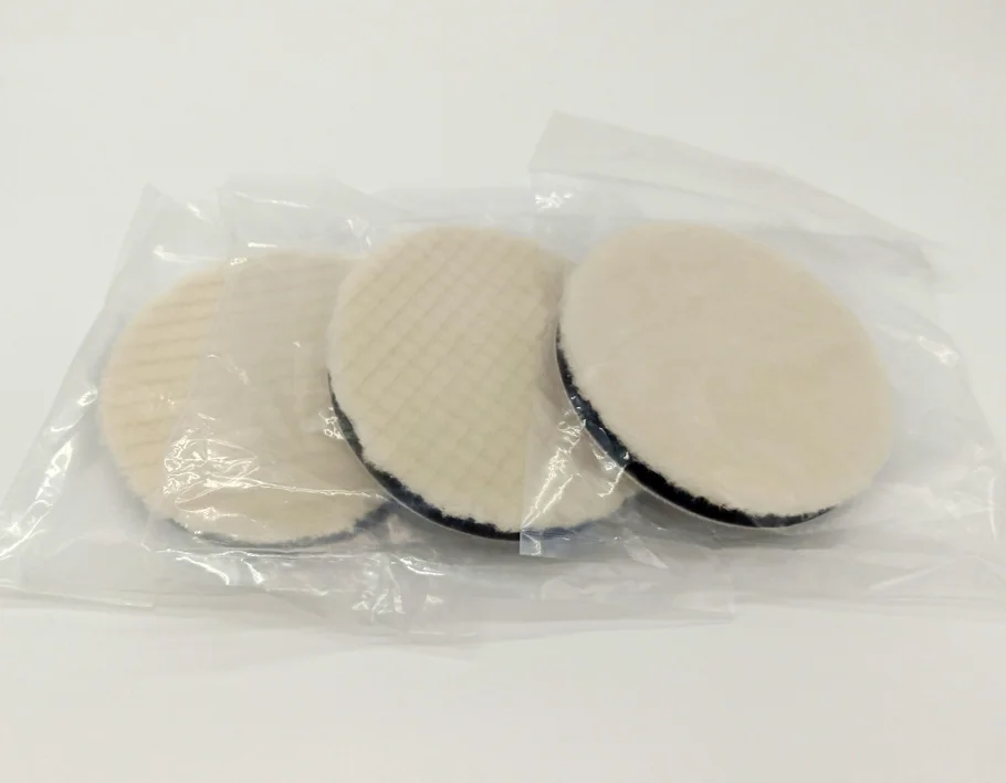 lamb Wool Buffing Pad 3 Inches (80mm) lamb Wool Polishing Pad For Car Body Polish Detail Mirror Finish Polish