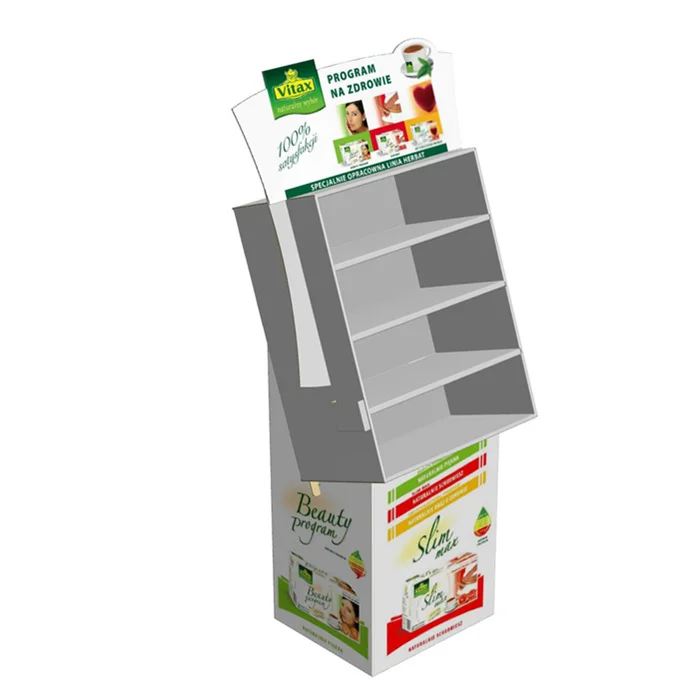 Cost-effective Paper Pos/pop Rack Energy Drinks Corrugated Cardboard Fsdu Display