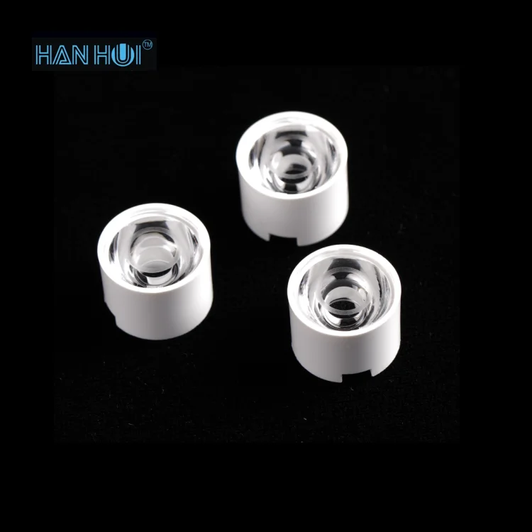17mm Led Single Lens with White Holder for High Power Led 20 Degree  Optics Lens