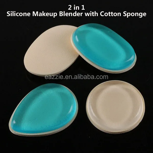 2 in 1 Silicone Makeup Applicator with Cotton Puff