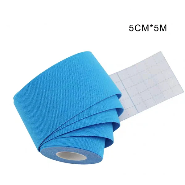 
High Quality 12 colors Waterproof Cotton Elastic Sports Kinesiology Tape 5cm x 5m 