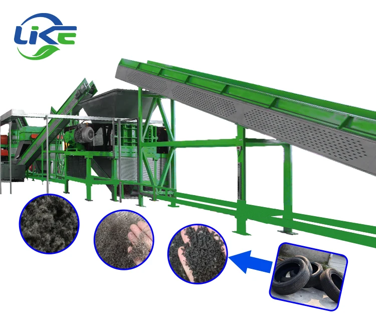 
Used tyre recycling plant for tire crusher machine 