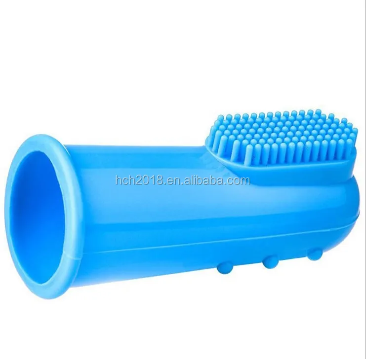 Чехол из мягкого силиконового материала маленькую собачку в ПЭТ зубов пальцем щетка для собак и кошек