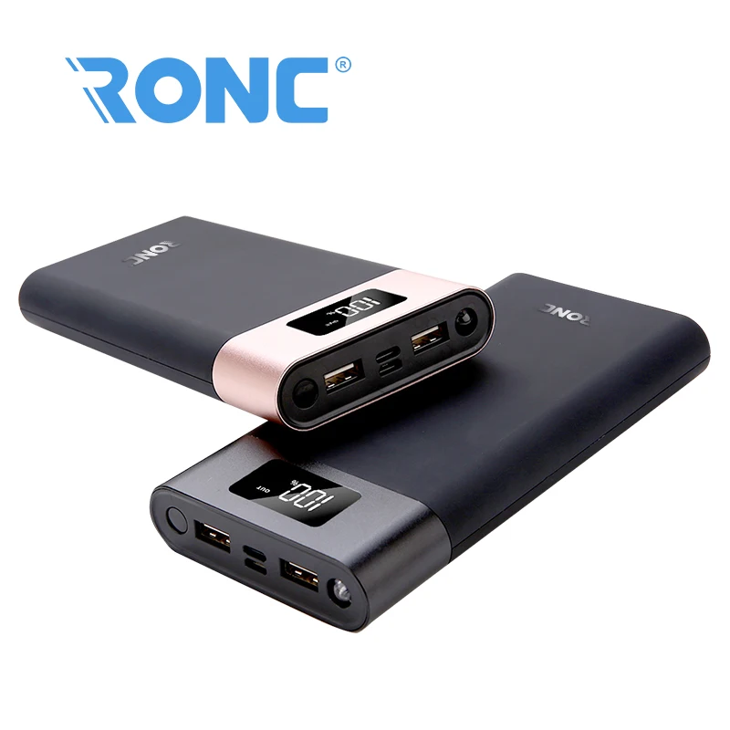 Ronc Super Slim 20000 мАч сотовый телефон power банков с литиевыми батареями
