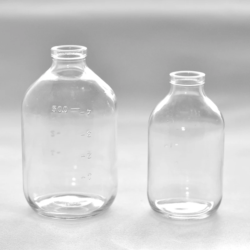 USP TYPE I 100ml infusion clear glass bottle pharmaceutical use