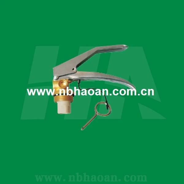 Fire extinguisher stainless steel valve, handles