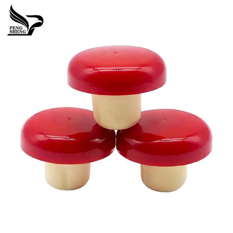 
Sealing completely and tightly Plastic cap synthetic cork wine bottle stopper 
