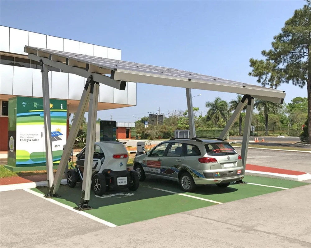 Xiamen structure aluminum cantilever type carport mounting system perfect metal solar car park