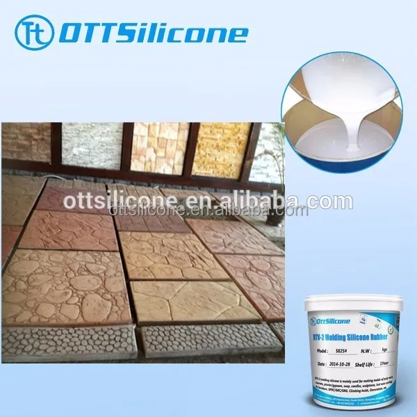 Liquid silicone for concrete molds OTT silicone more than 500times copy time