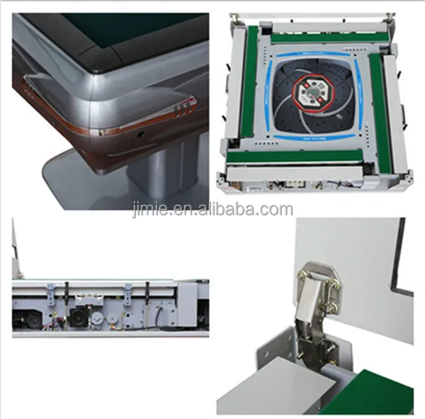 folding mahjong table with mahjong set