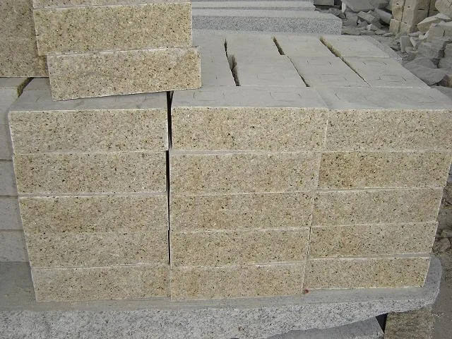 
G682 Yellow Granite Cobblestone Driveway Pavers 