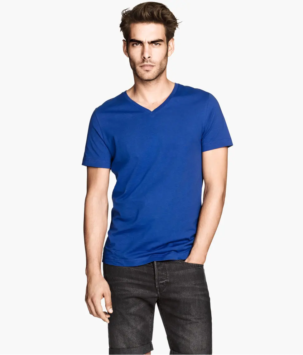 
Men dark blue v-neck tshirt manufacturing company 