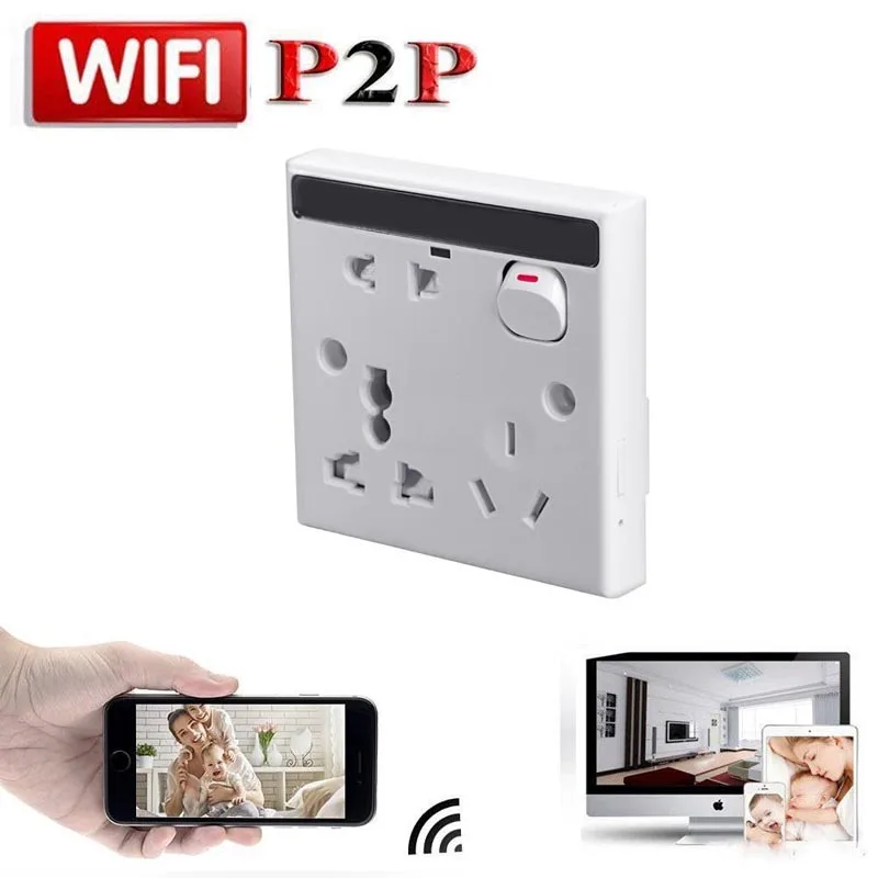 H.264 1080P HD мини-камера видеонаблюдения ночного видения беспроводная скрытая ip-камера Wi-Fi форма розетки