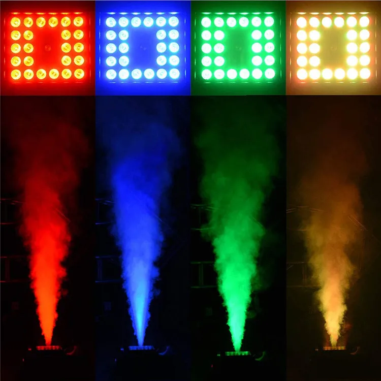1600W 1500w smoke Fog Machine with 24 LED Lights wire and wireless control