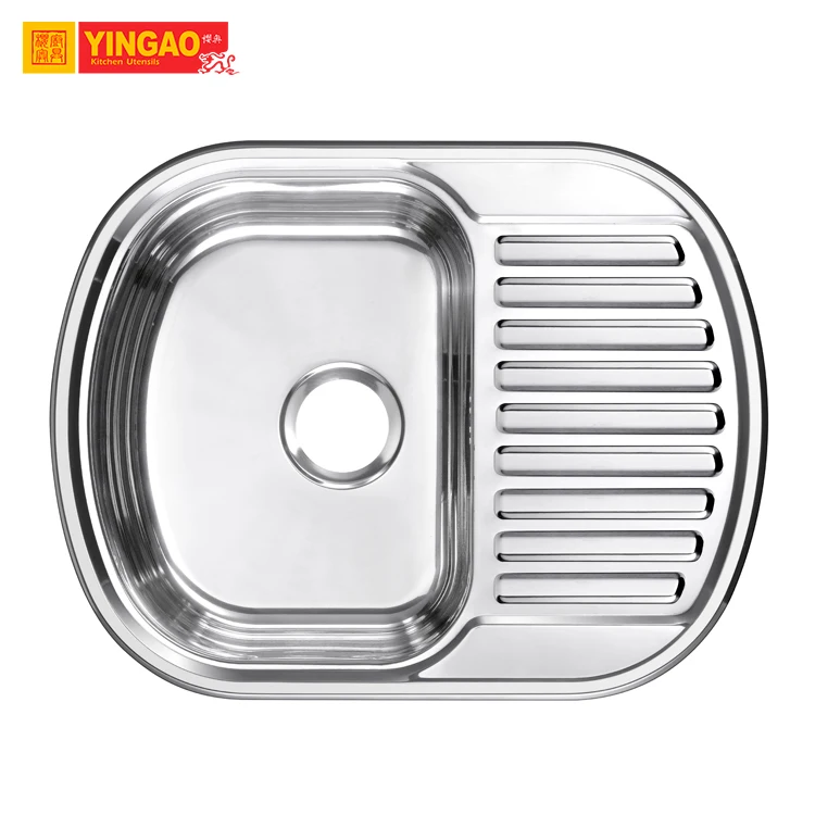 Modern Fashion Stainless Steel Wash Basin Metal Italian Kitchen Sink