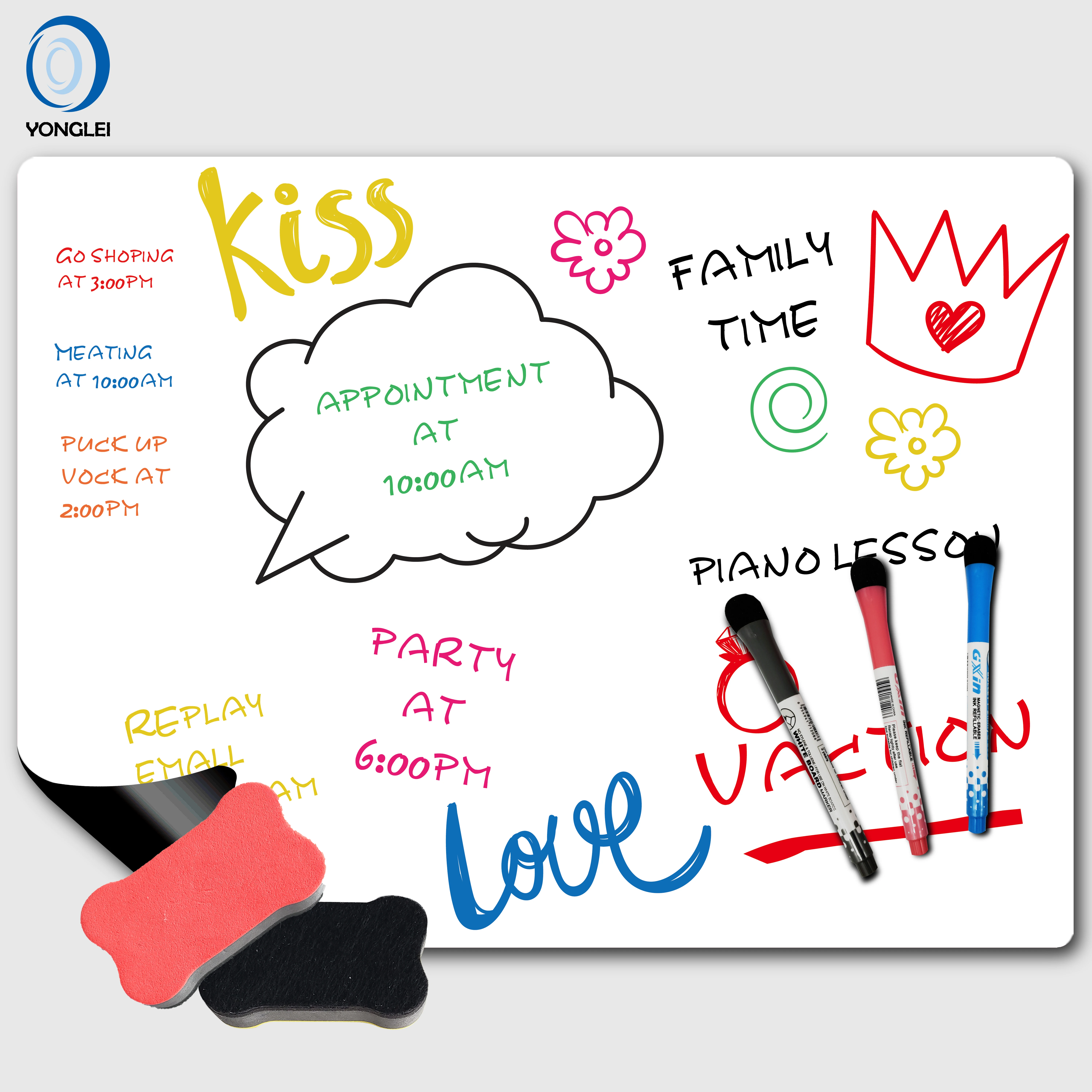 
3.9-17 A1 Nano dry erase a4 fridge magnet whiteboard magnetic board whiteboard magnetic whiteboard sticker 