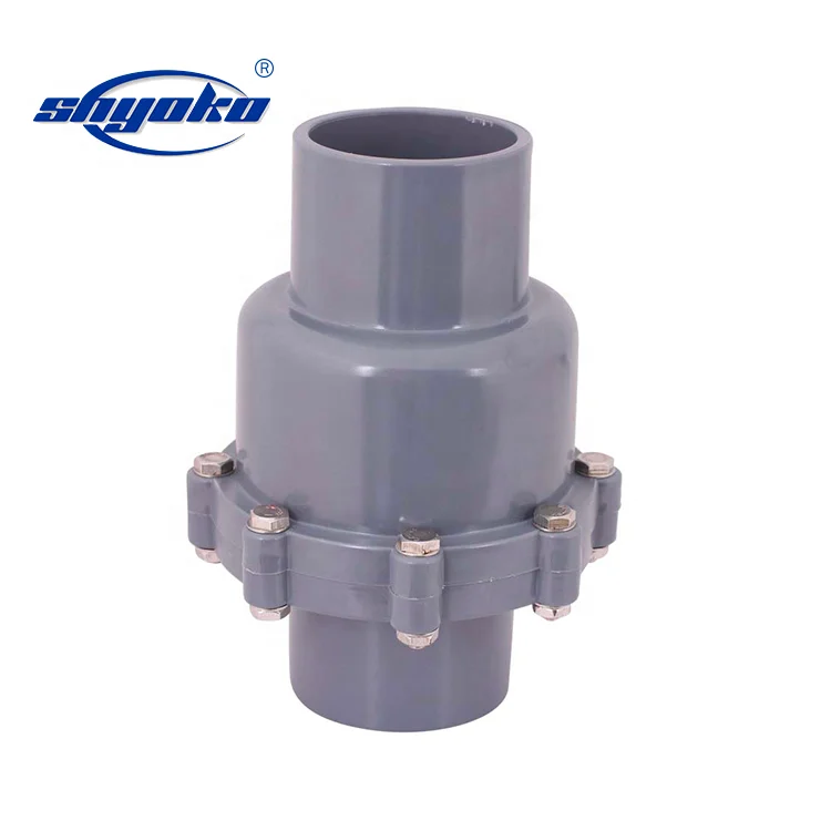 New products factory making pvc ball check valve for swimming pool
