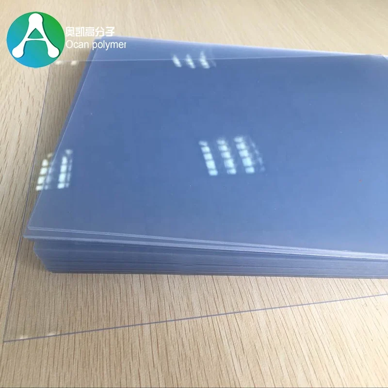 300 Micron Transparent Rigid PVC Cover Clear A4 Size Sheet PVC Binding Cover for Notebook
