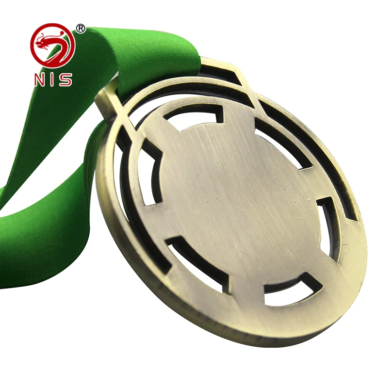 Cheap 3d antique copper souvenir metal custom round brass logo medal