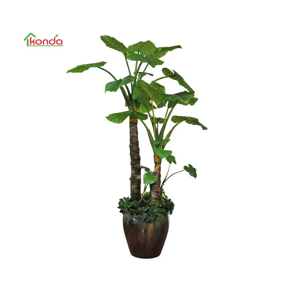 Factory Wholesale 180cm Large indoor decoration potted plants Real Touch artificial alocasia plant Aglaonema Philodendron