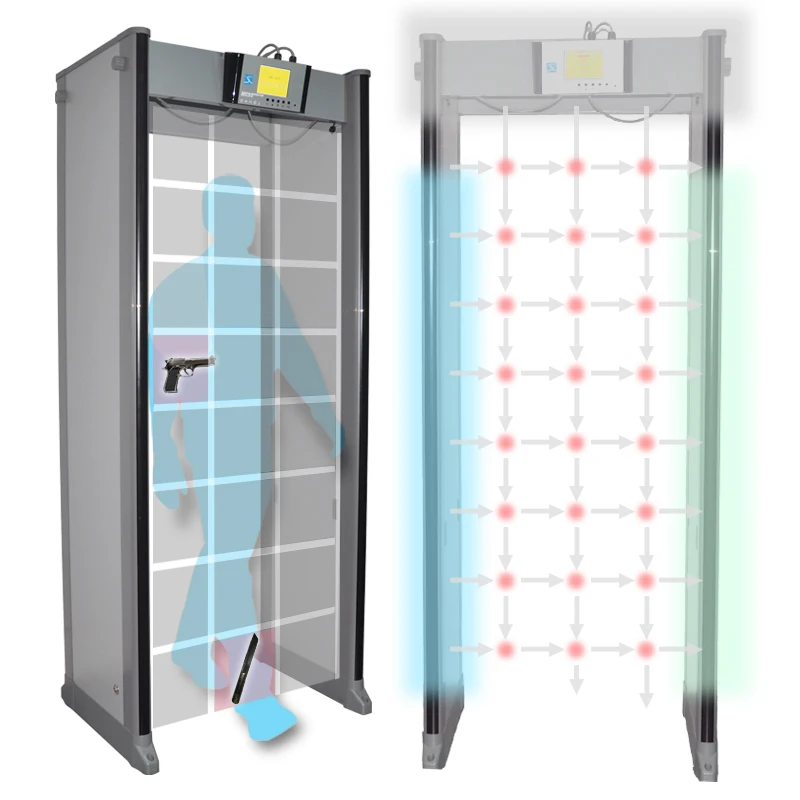 33 arched metal detector walkthrough detector sale for enterprise, bank, factory