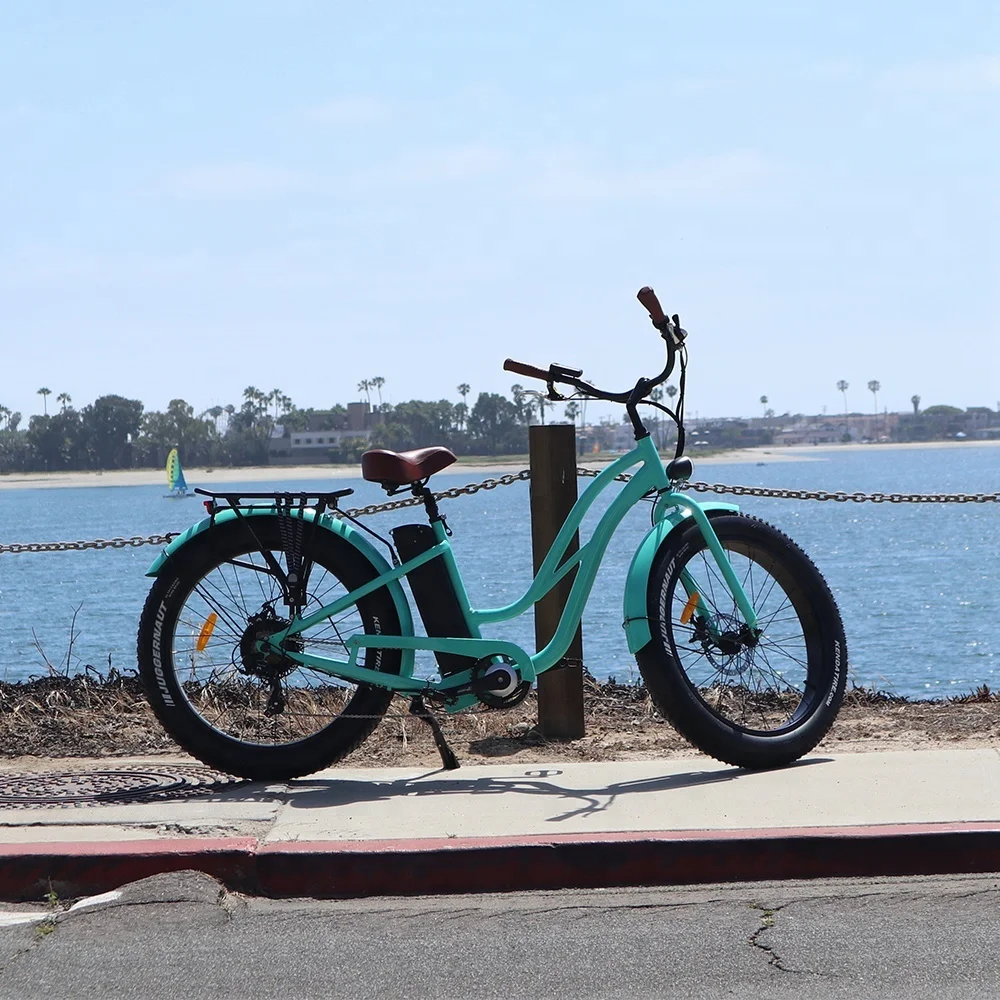 2021 New Velo Electrique E Bicycle 48V 750W Fat Tire Hummer Cruiser Electric Bike For Sale