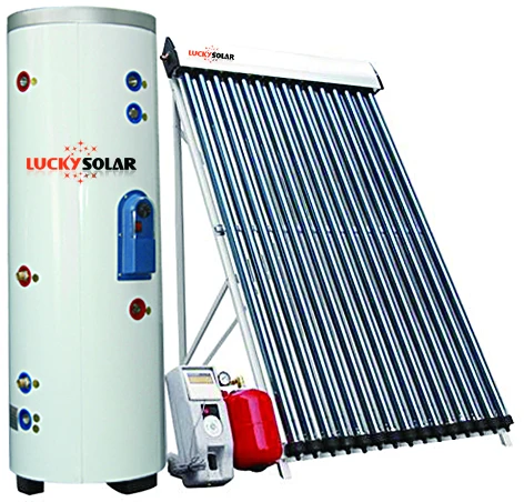 Антизамерзающий высокоэффективный отдельный Герметичный Солнечный водонагреватель с одной медной катушкой, резервуар для воды