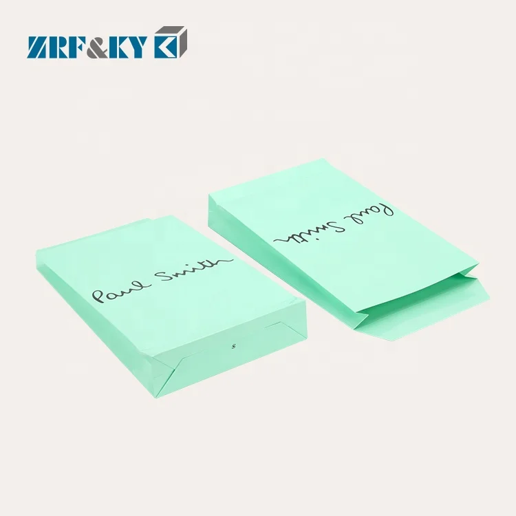 Wholesale Printing Art Coated Kraft White Card Paper Packaging Pocket Envelope Bags For Clothing Shirts Shopping Gift