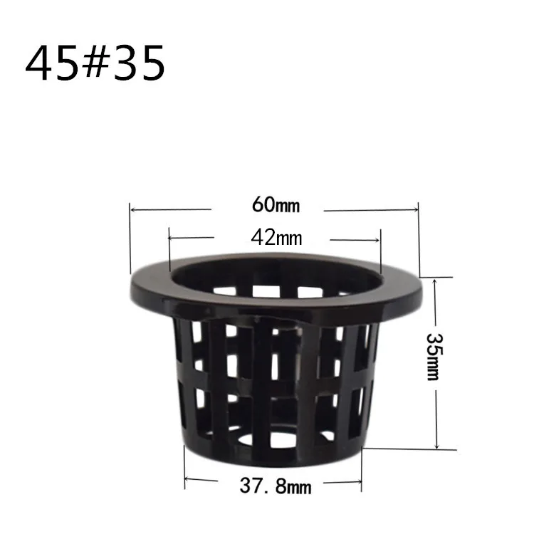 45#35 Plastic mesh cup for high quality hydroponic Greenhouse plant basket and pots