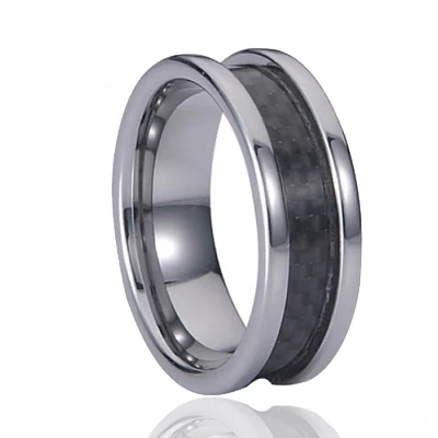 
Best things to sell black carbon fiber inlay 10mm tungsten ring flat polished finish turkish rings for men 