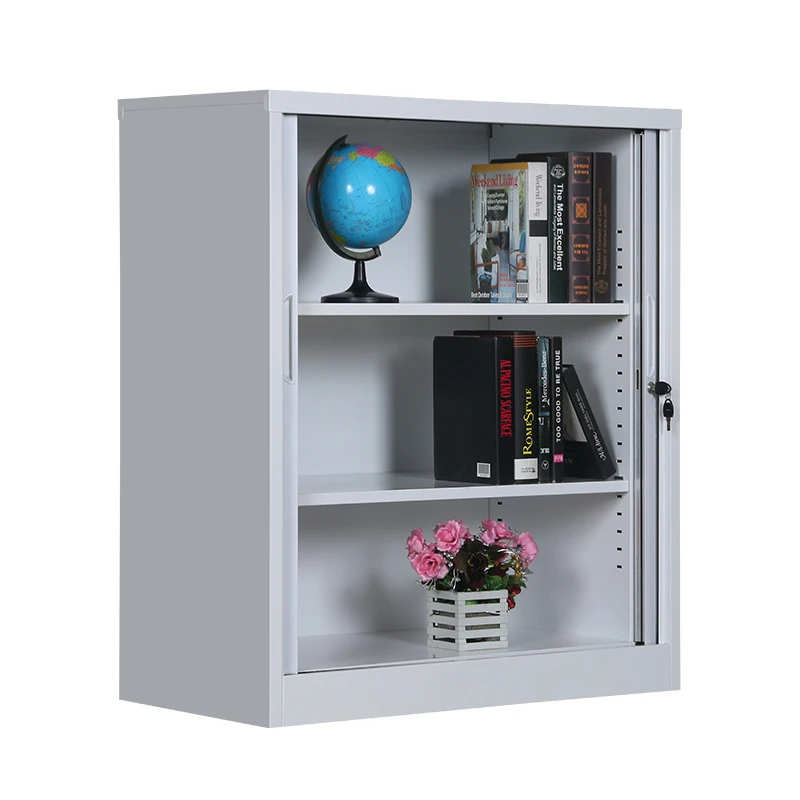 New Fashion Locked Shoe Rack Cabinet with Plastic Roller Shutter Door and Adjustable Shelf