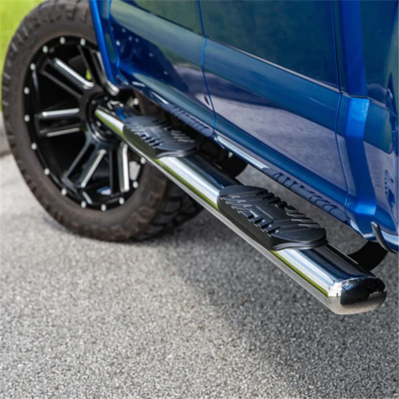 
4 Inch Stainless Steel Oval Side Steps Running Boards For Mitsubishi L200 2015-2018 