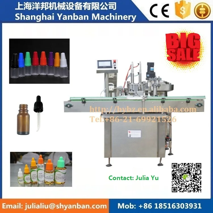 15 мл, 30 мл Автоматическая жидкость розлива, укупорочные машины