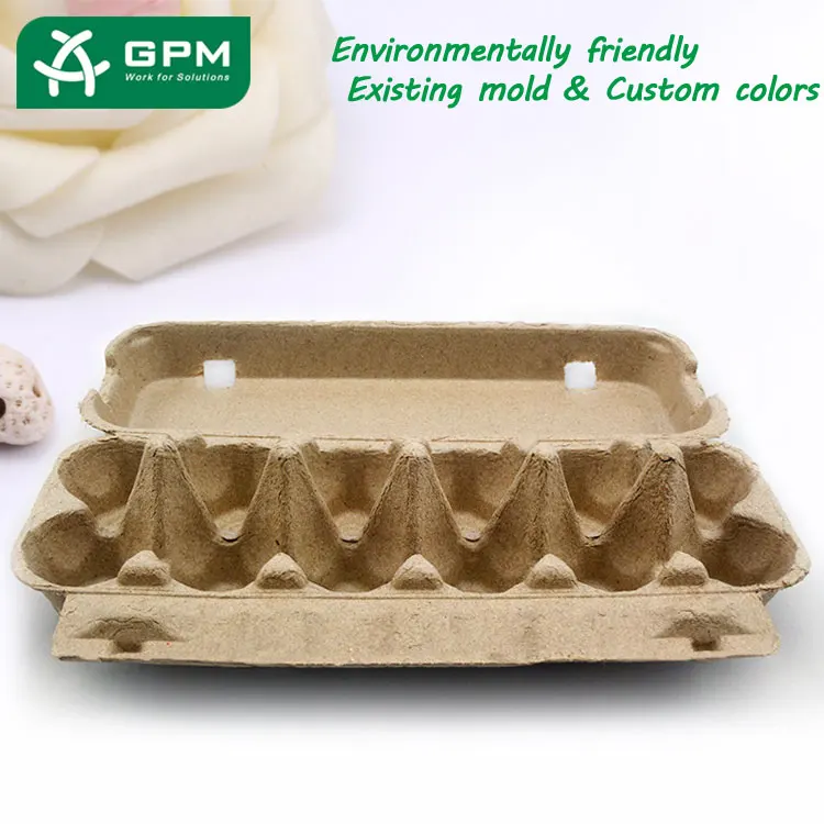 Waterproof Pulp Packing Basket Paper Egg Tray Box