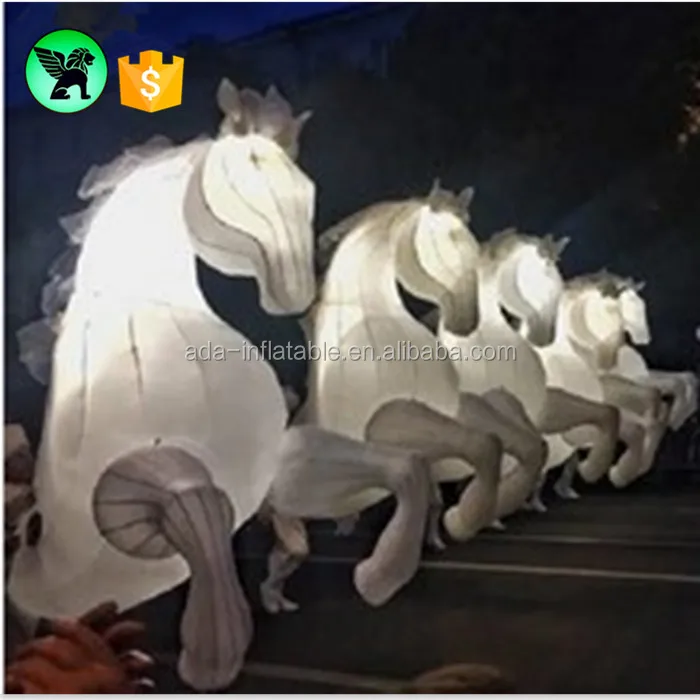 LED light night club decoration moving costume inflatable horse costume ST639