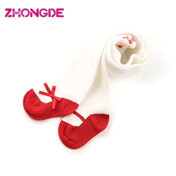 Custom cotton korean tube jacquard tights for girl