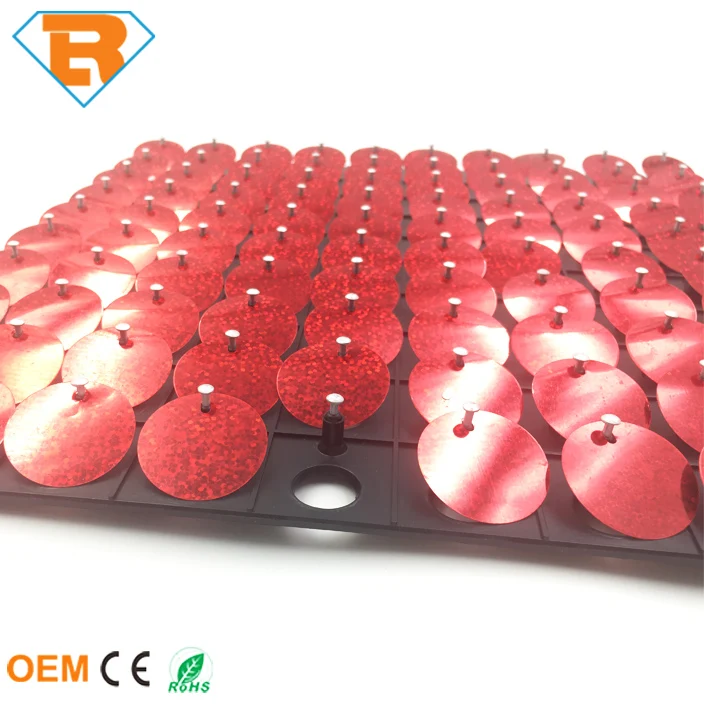 Блестящая красная уличная пластина с блестками для украшения стен и вывесок