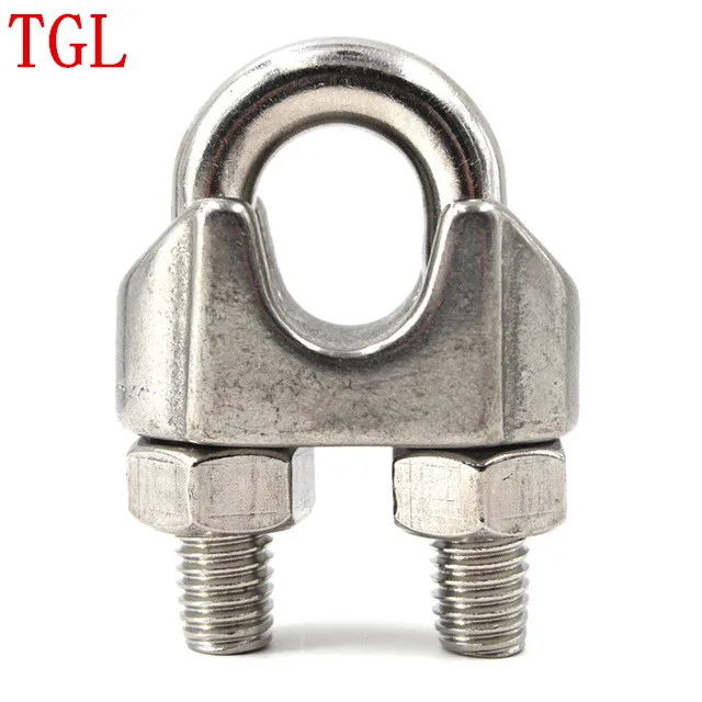 Different size Stainless steel wire rope clamp Wire rope clip  clamp wire rope loop clamp 304