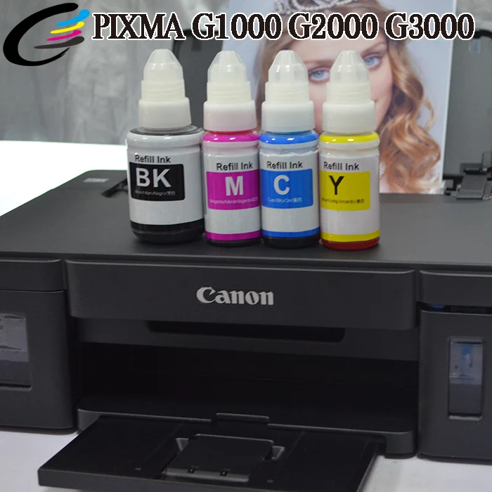 FCOLOR GI-290 New Dye Ink Refill Kit for Canon PIXMA G1200 G2200 G3200 Printer 100ml & 500ml Volumes