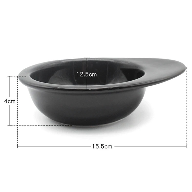 New Arrival Wooden Dining Table Pet Ceramic Bowl Dog And Cat Ceramic Bowl