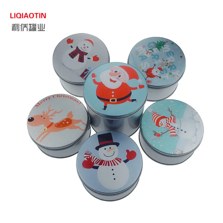  Жестяная коробка для рождественских подарков от производителя металлическая печенья 90*60 мм