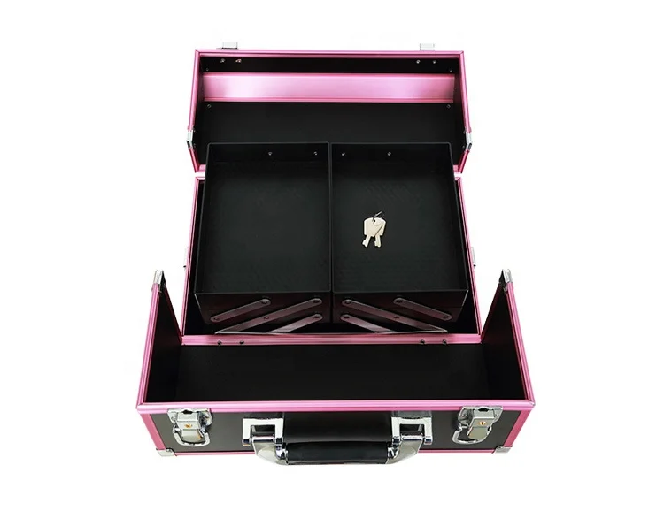 Wholesale professional beautiful travel aluminum makeup case for makeup artist
