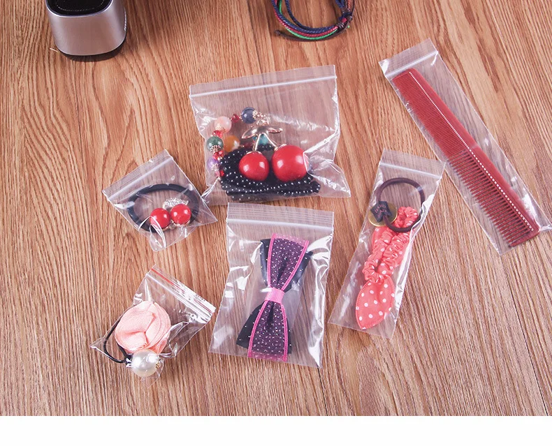 zhejiang custom PE LDPE Clear Plastic Zipper Bag Resealable Zip Lock Bag