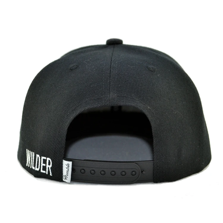 6 Panel Custom Embroidery Snap Back Hip Hop Caps