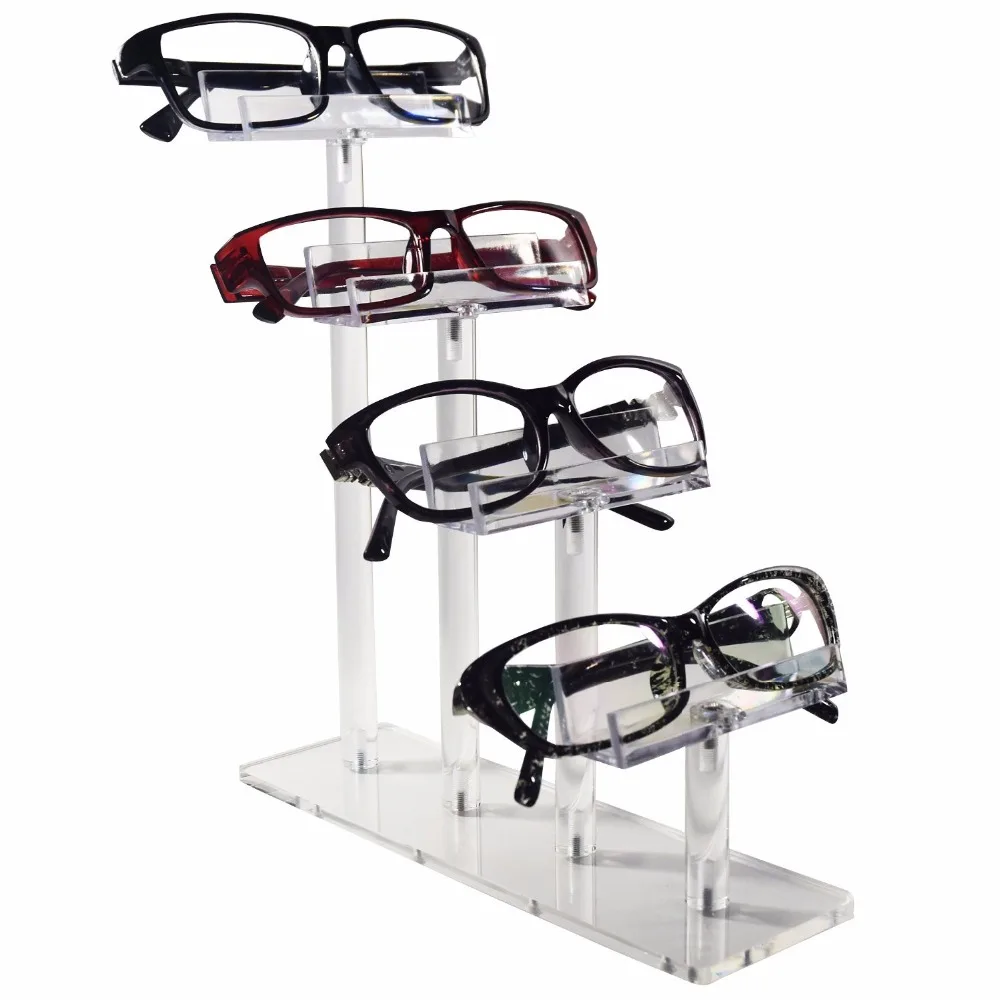 Fancy Acrylic Eyeglasses Display Stand Holder Sunglasses Frame Risers for Eyewear