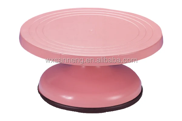 ABS Plastic Colorful Revolving Cake Stand For Home Use