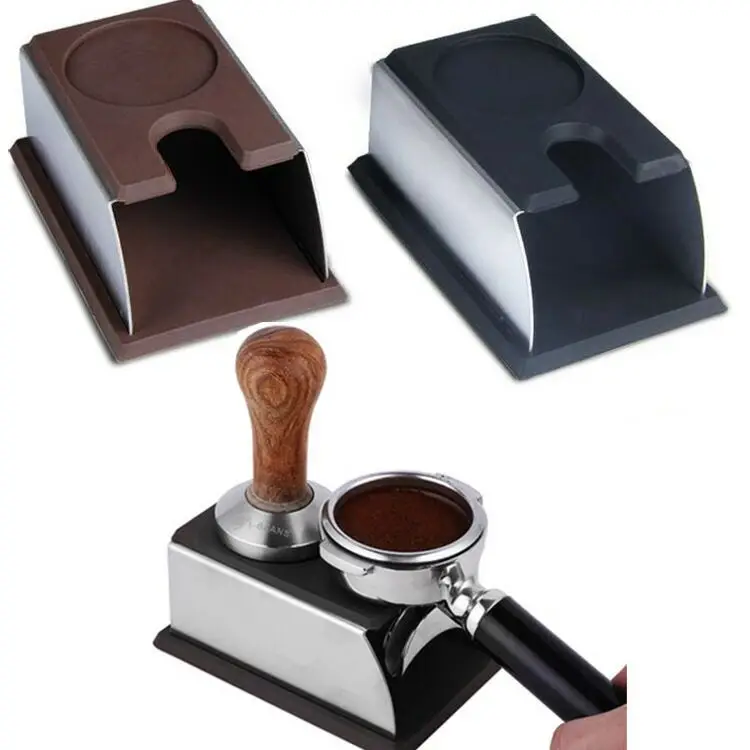 Stainless Steel Tamping Stand for Coffee Machine and  Sturdy Coffee Tamper Stand