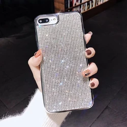 Diamond Phone Case Bling Bling Back Cover for iPhone 11 pro 512gb cell phone accessory